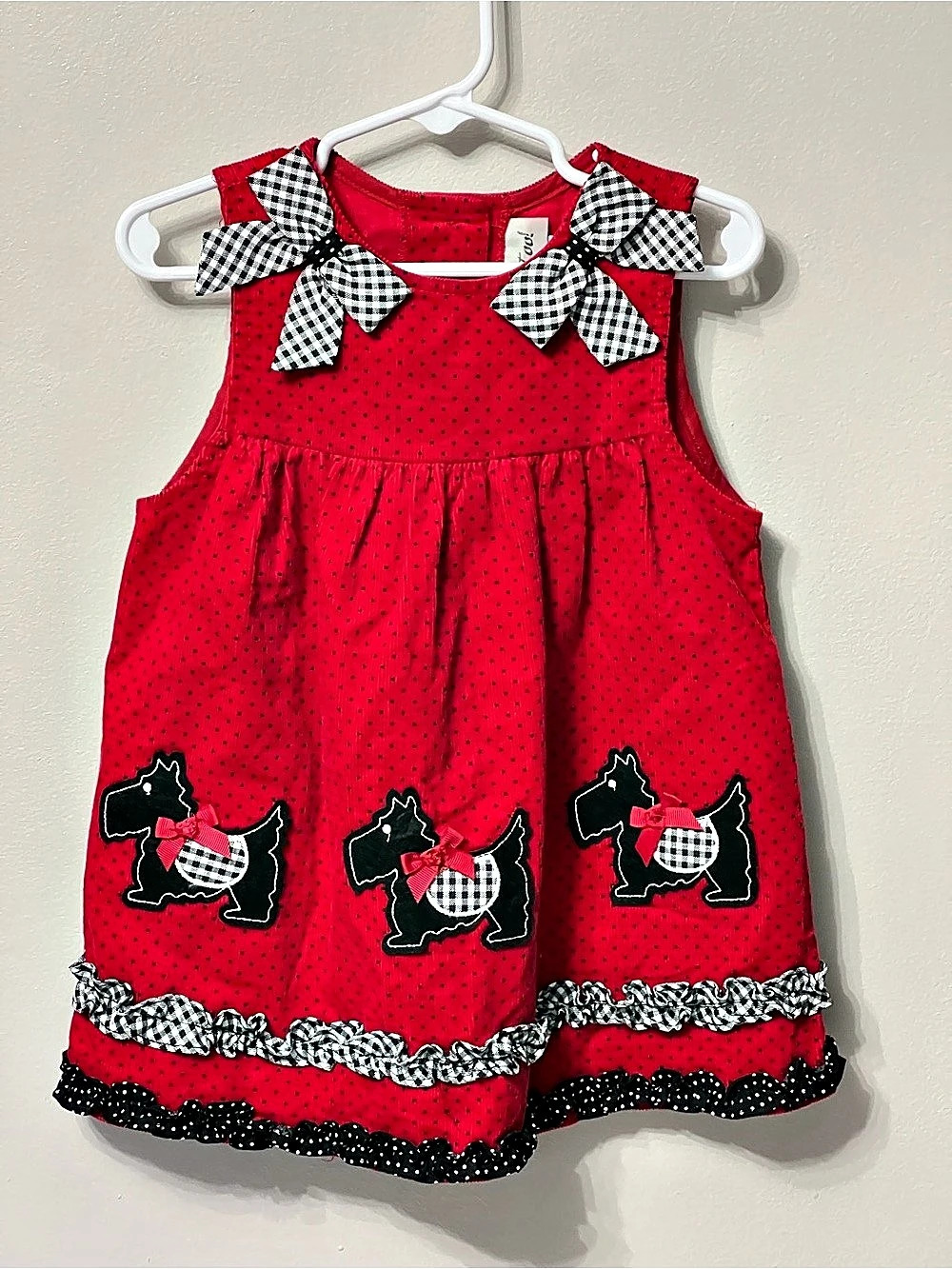 Rare Too! Jumper! Red Polka Dot Baby 24M Like New